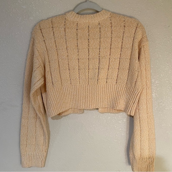 Free People Beach Cropped Cotton Cardigan - Picture 4 of 4